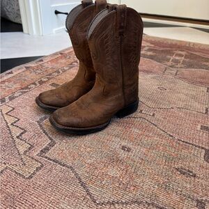 Ariat Kids Square Toe Brown Cowboy Boots